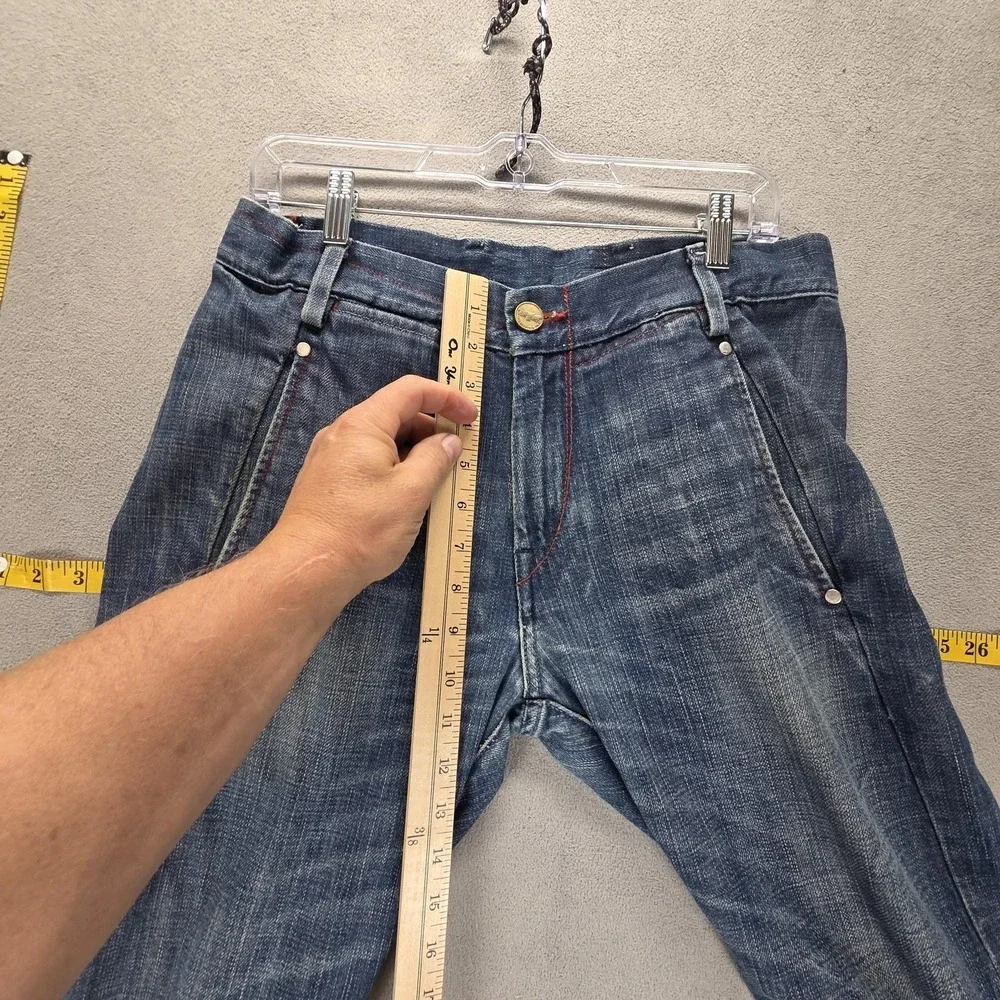 Vintage Levis Engineered Jeans Mens Blue Twisted Medium Wash Zip Fly Fits 32x28